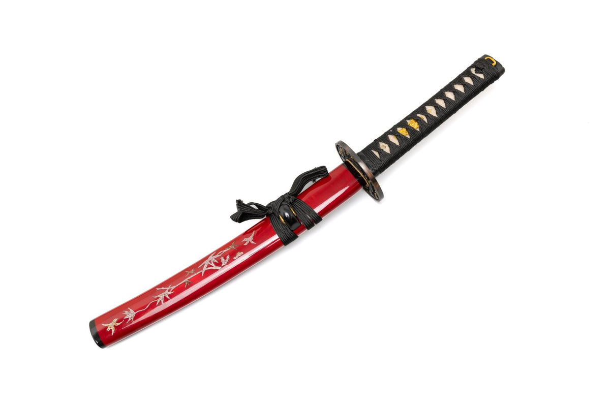 'Shogun's Red Rage' Tanto with 1095 Makuri Lamination