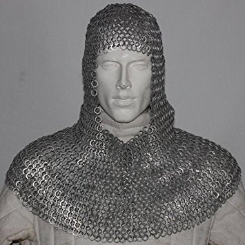Chainmail Coif Head Armour