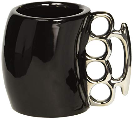 Knuckle Duster Mug in Black