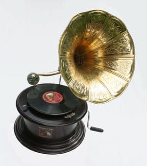 Round Gramophone