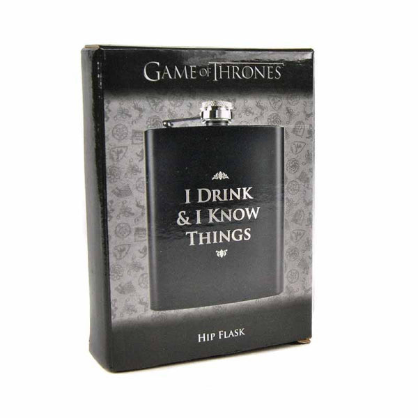 I Drink and I Know Things Hip Flask