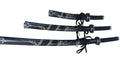 Black Set of 3 with Dragon (Carbon Steel Blade)