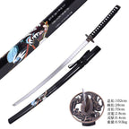Black Katana with Samurai Warrior