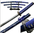Blue Set of 3 with Dragon (Carbon Steel Blade)
