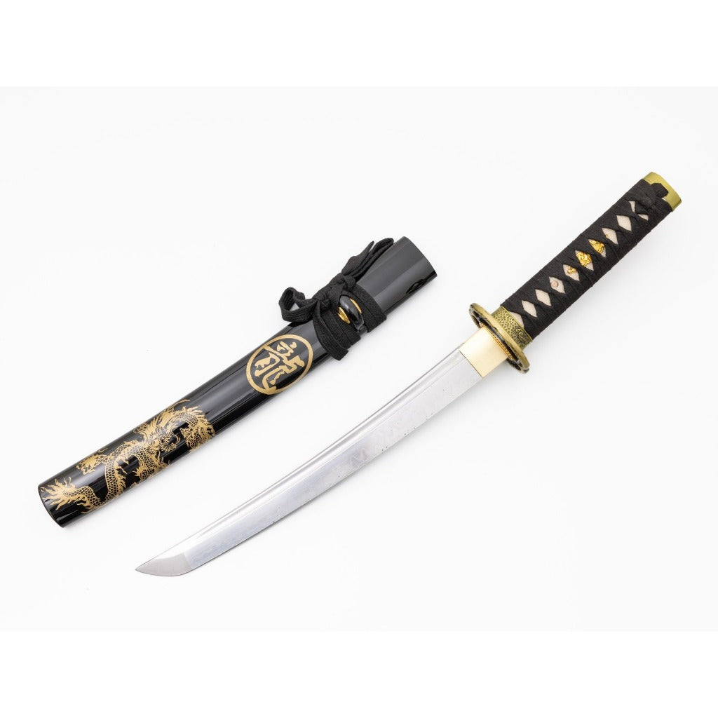 ‘Righteous Dragon’ Handmade Tanto Clay Tempered