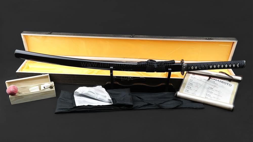 'Warriors Demise' Katana in 1060 Clay Tempered Folded Steel
