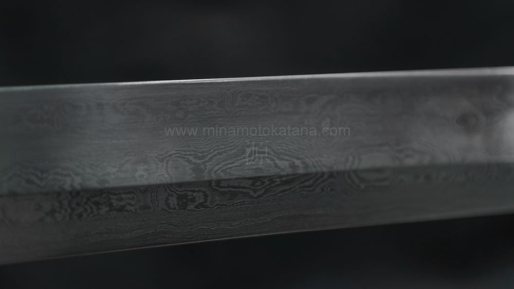 'Warriors Demise' Katana in Clay Tempered Damascus