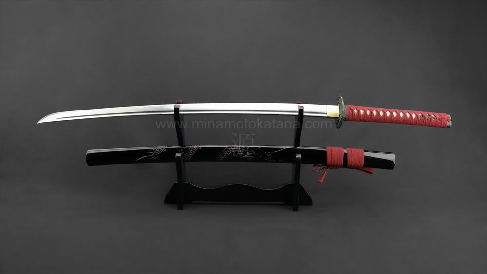 'Ascending Dragon Red' Hand Forged Katana