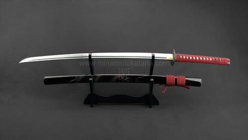 'Ascending Dragon Red' Hand Forged Katana