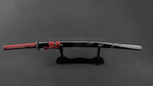 'Ascending Dragon Red' Hand Forged Katana