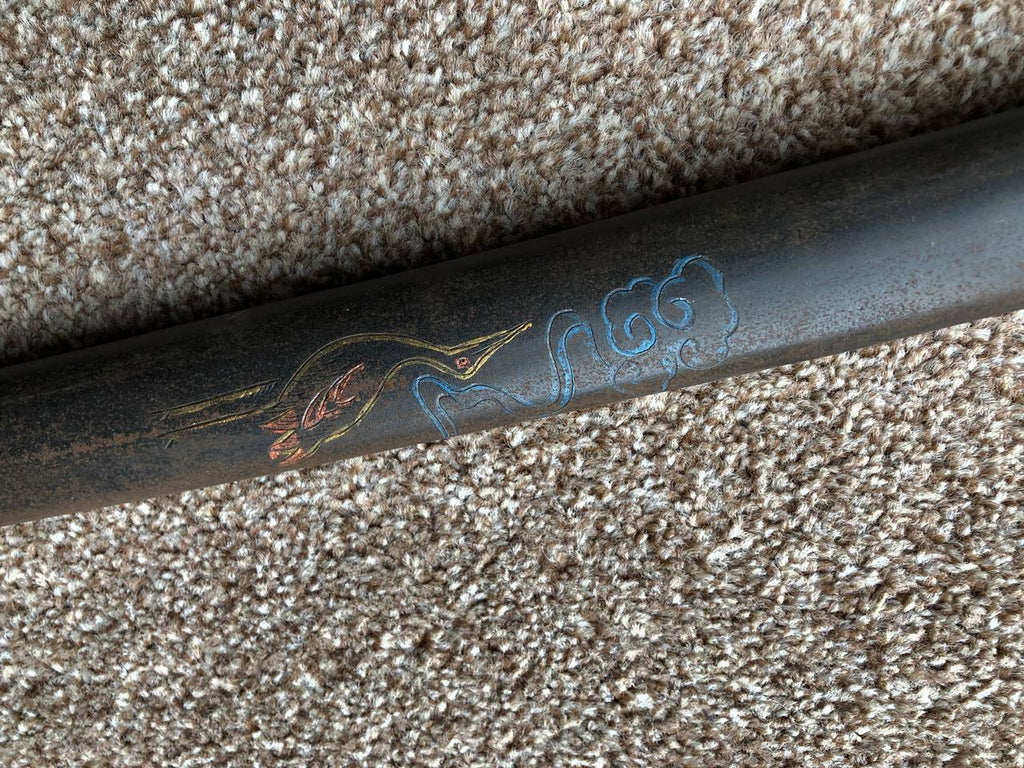 Antiqued 2nd WW Damascus Steel Japanese Officers Katana