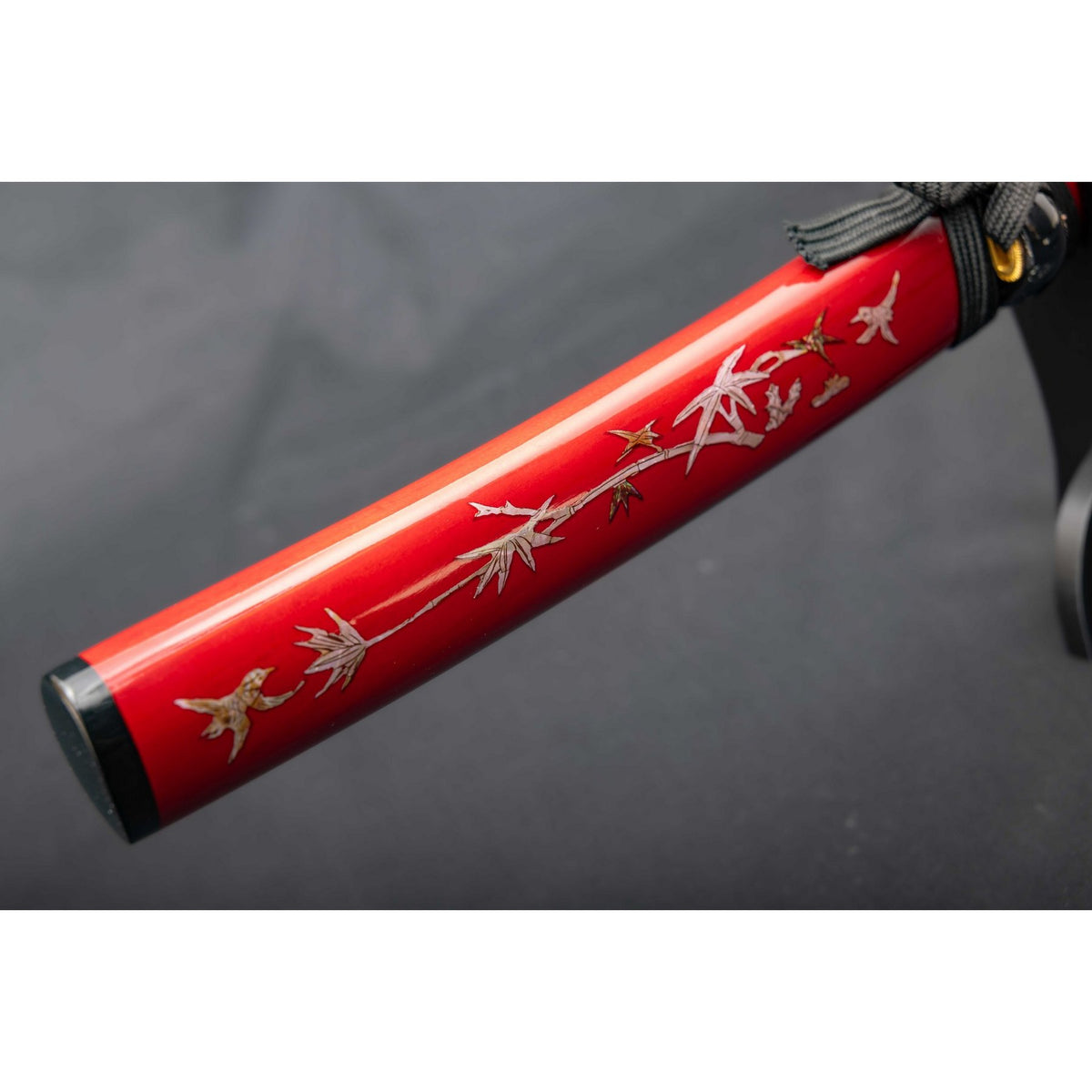 'Shogun's Red Rage' Tanto with 1095 Makuri Lamination