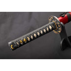 'Shogun's Red Rage' Tanto with 1095 Makuri Lamination