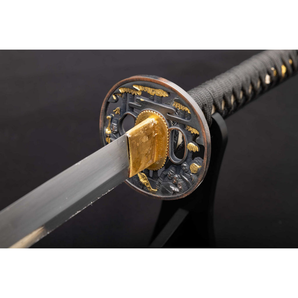 'Shogun's Red Rage' Tanto with 1095 Makuri Lamination