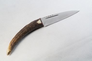 Genuine Stag Antler Sgian Dubh Curved (Stainless Steel)