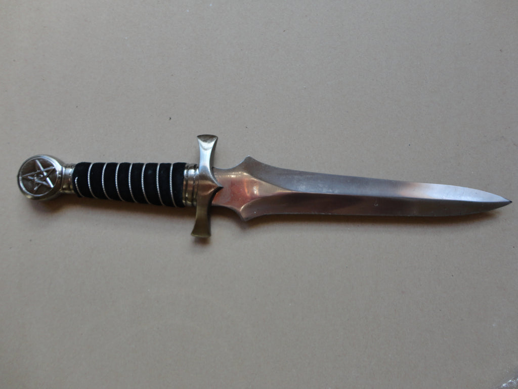 Athame with silver wrap
