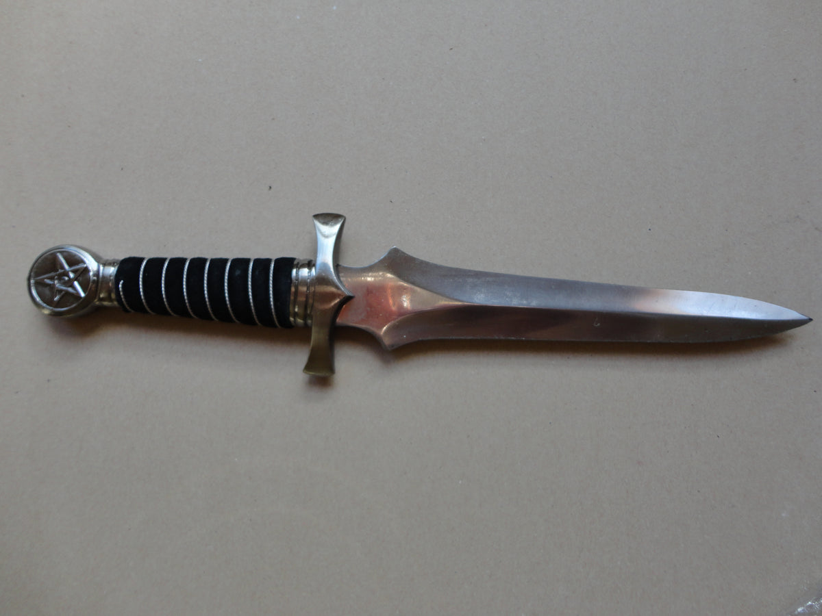 Athame with silver wrap