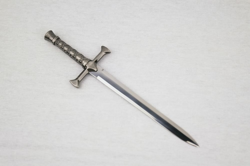 Young Female Assassin Book Sword Letter Opener