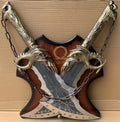 Metal Sword Pair on Plaque (Latest Version V3)