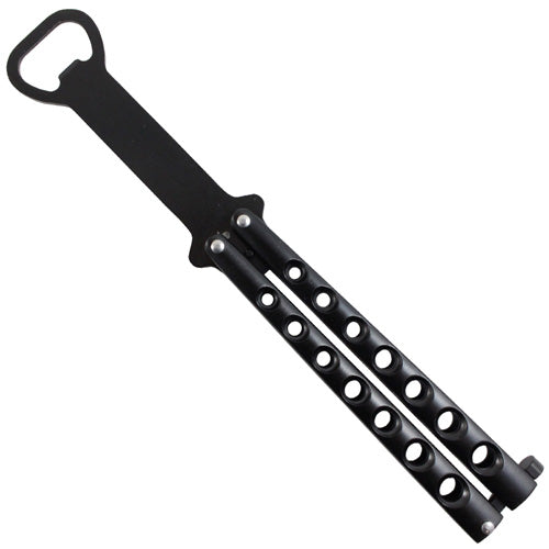 Black Balisong Bottle Opener