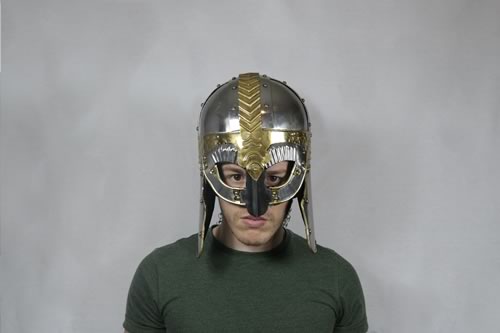  Viking Anglo Saxon Helmet with Chainmail