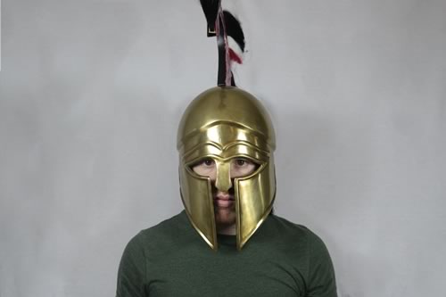 Gold Greek Helmet