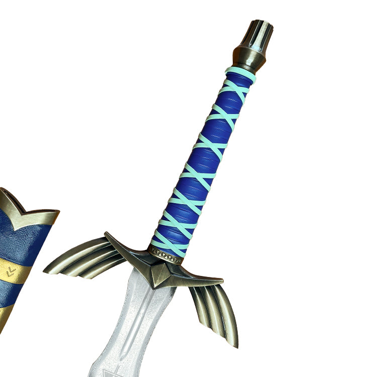 Deluxe Blue Sword Handmade Folded Steel