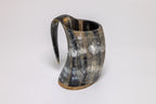 Natural Horn Tankard - Raven Design