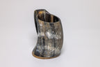 Natural Horn Tankard - Raven Design