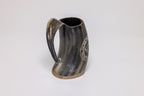 Natural Horn Tankard - Norse Triple Knot Design