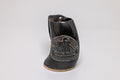 Natural Horn Tankard - Viking Longship Design