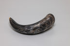 Natural Drinking Horn – Viking Compass Design