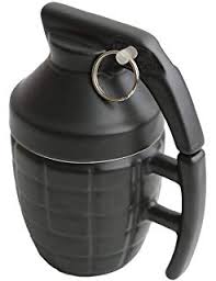 Black Hand Grenade Mug
