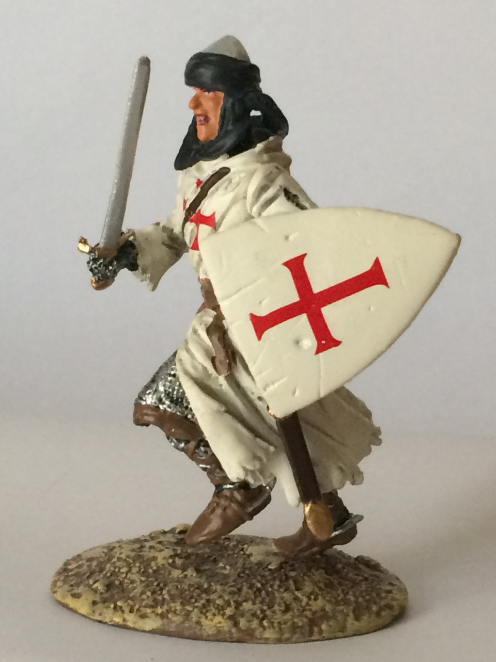 Pewter Crusader with Sword