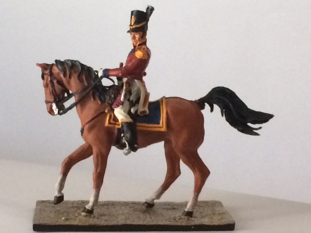 Pewter Gordon Highlander Officer on Horse