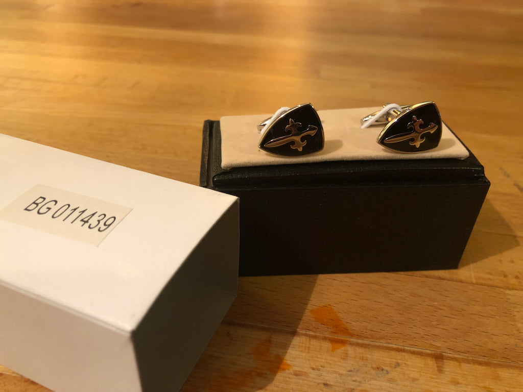 Cufflink Pair in Box Shields