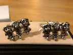 Cufflink Pair in Box Cute Monkeys