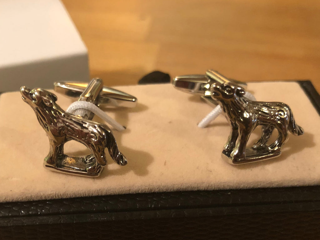 Cufflink Pair in Box Wolves