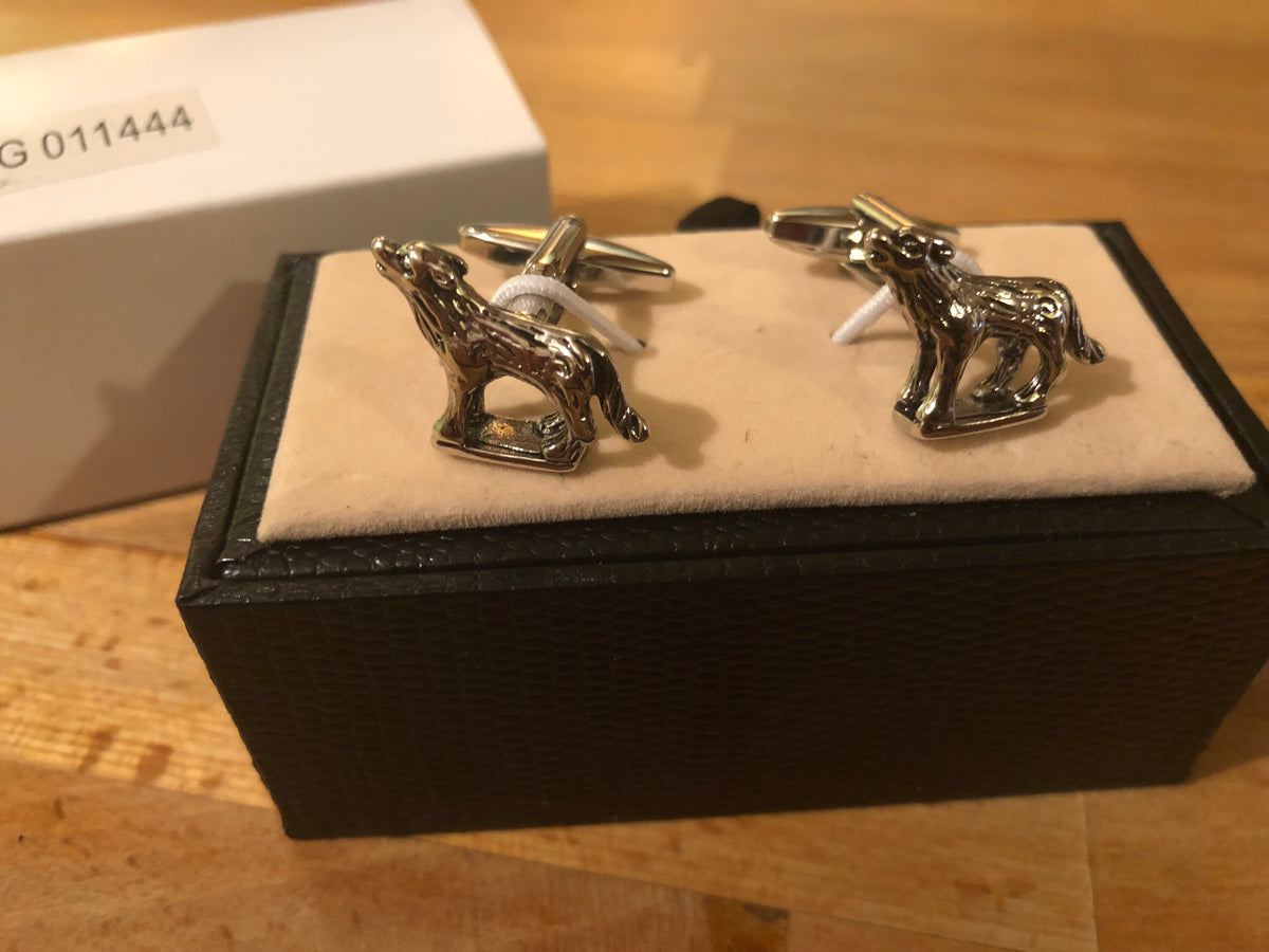 Cufflink Pair in Box Wolves