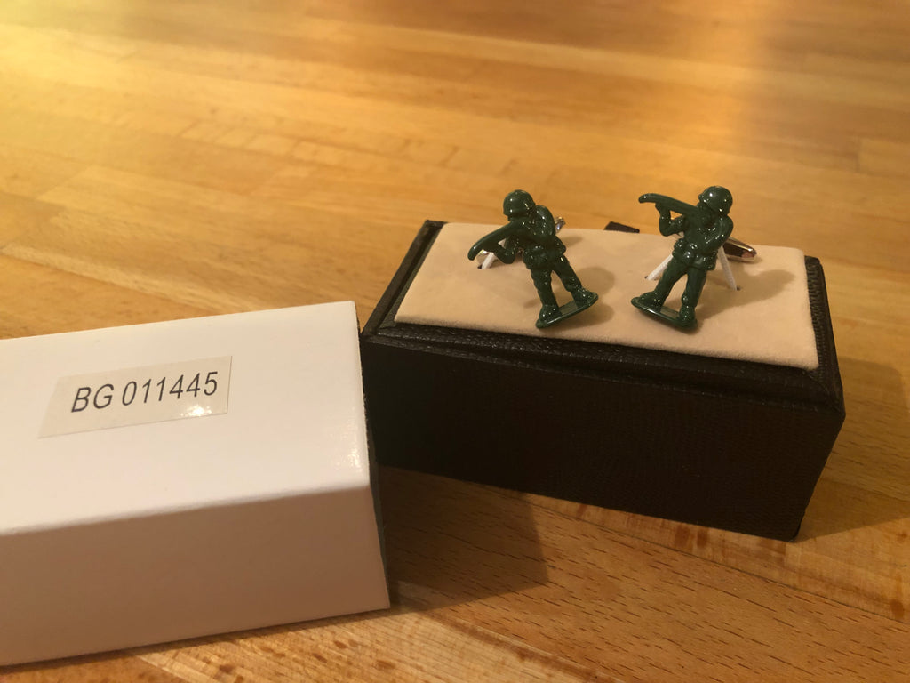 Cufflink Pair in Box Soldiers