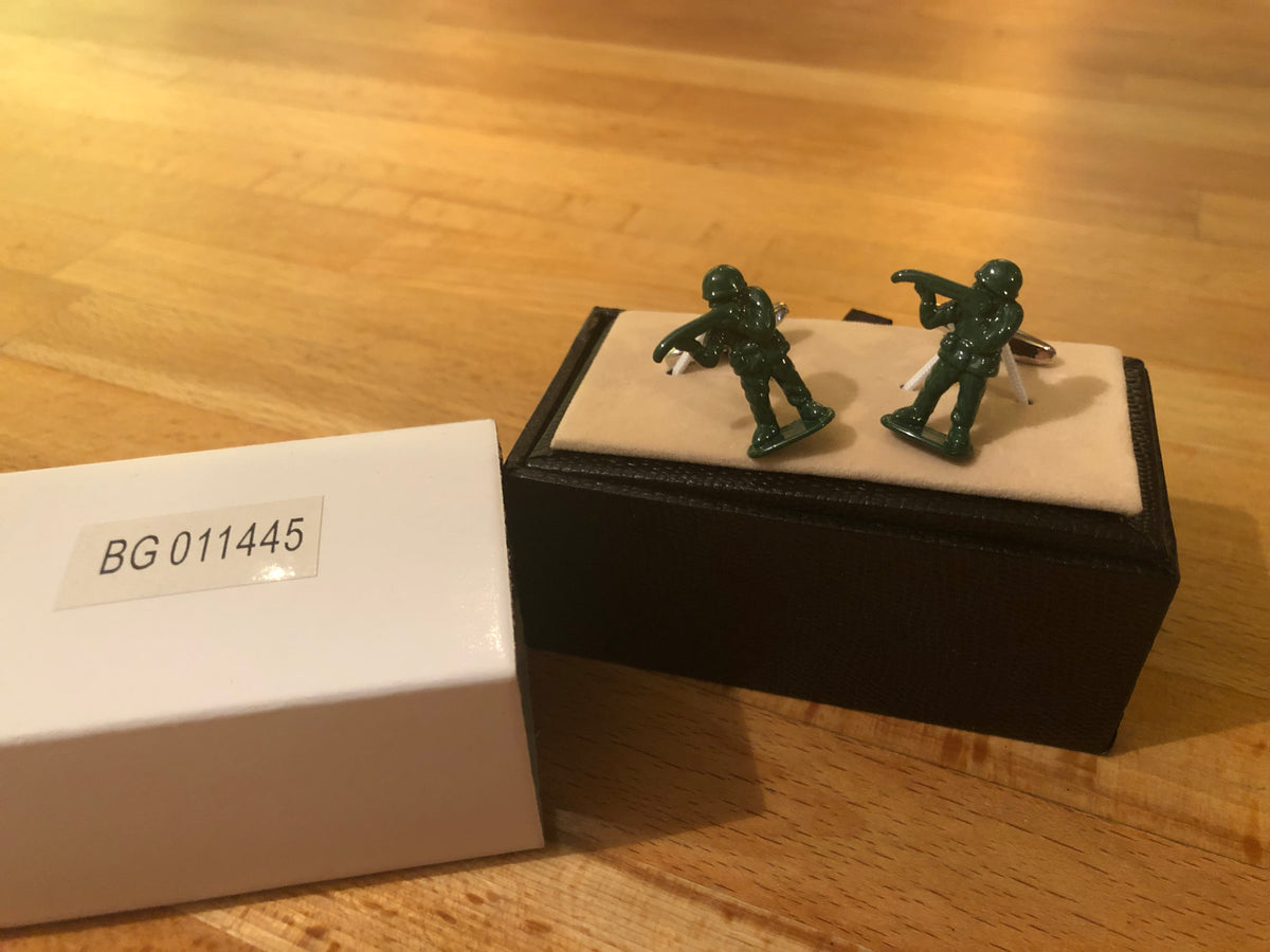 Cufflink Pair in Box Soldiers