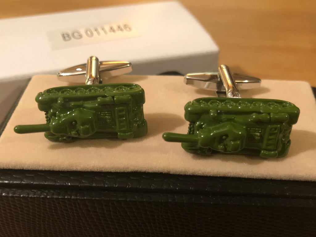 Cufflink Pair in Box Tanks
