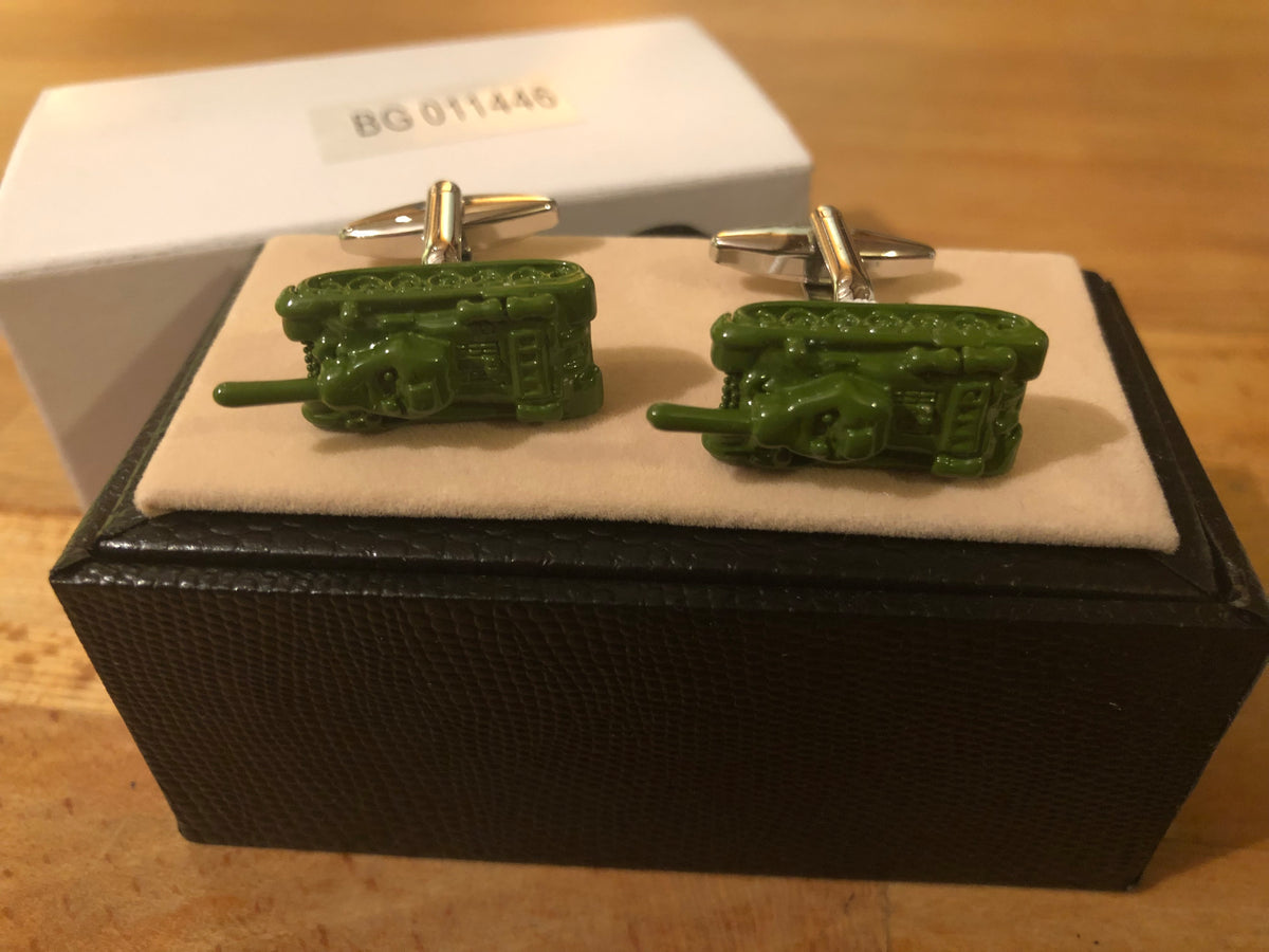 Cufflink Pair in Box Tanks