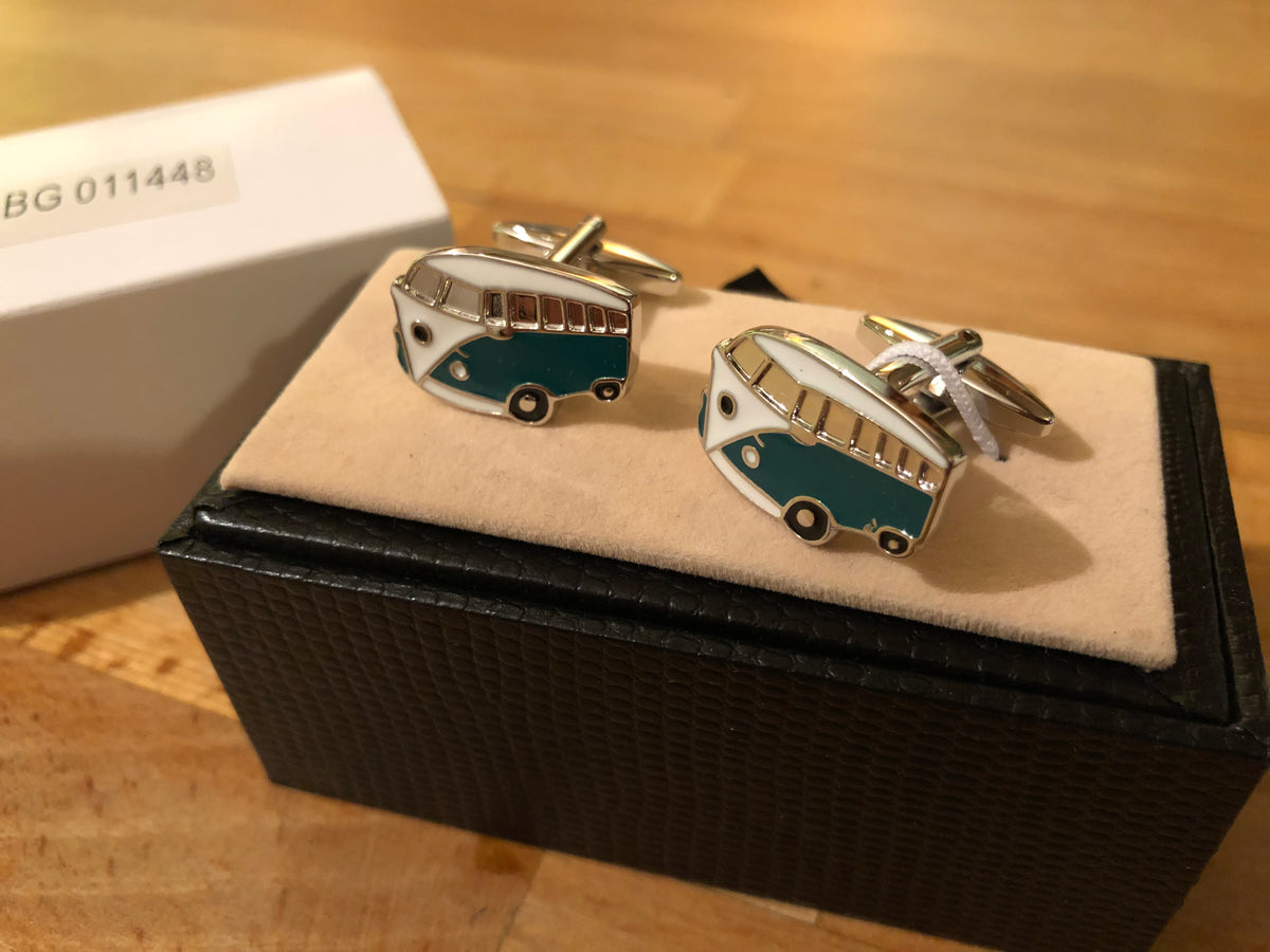 Cufflink Pair in Box Camper Van