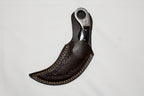 Onyx and Silver Damascus Karambit