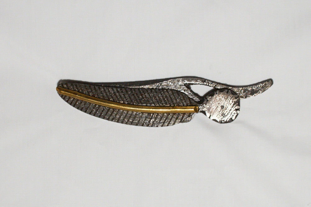 Floating Feather Damascus Knife