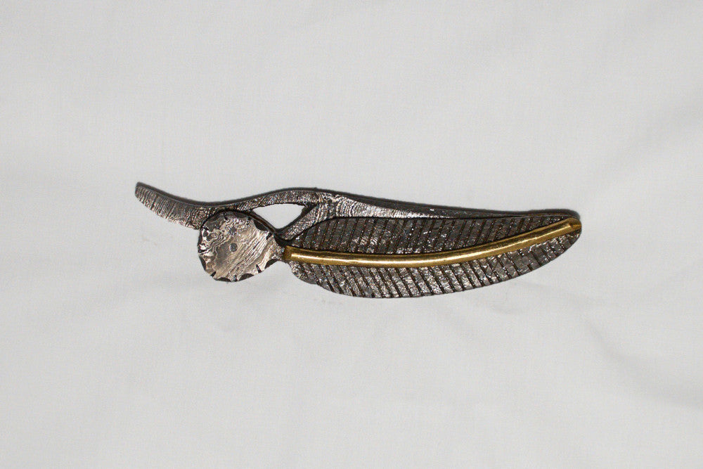Floating Feather Damascus Knife