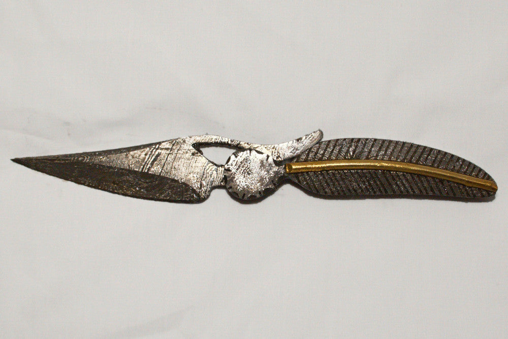 Floating Feather Damascus Knife