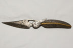 Floating Feather Damascus Knife