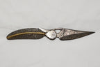 Floating Feather Damascus Knife
